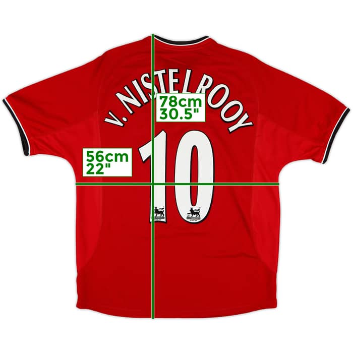 2000-02 Manchester United Home Shirt V.Nistelrooy #10 - 6/10 - (L)