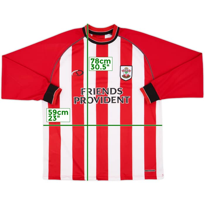 2003-05 Southampton Home L/S Shirt - 9/10 - (XL)
