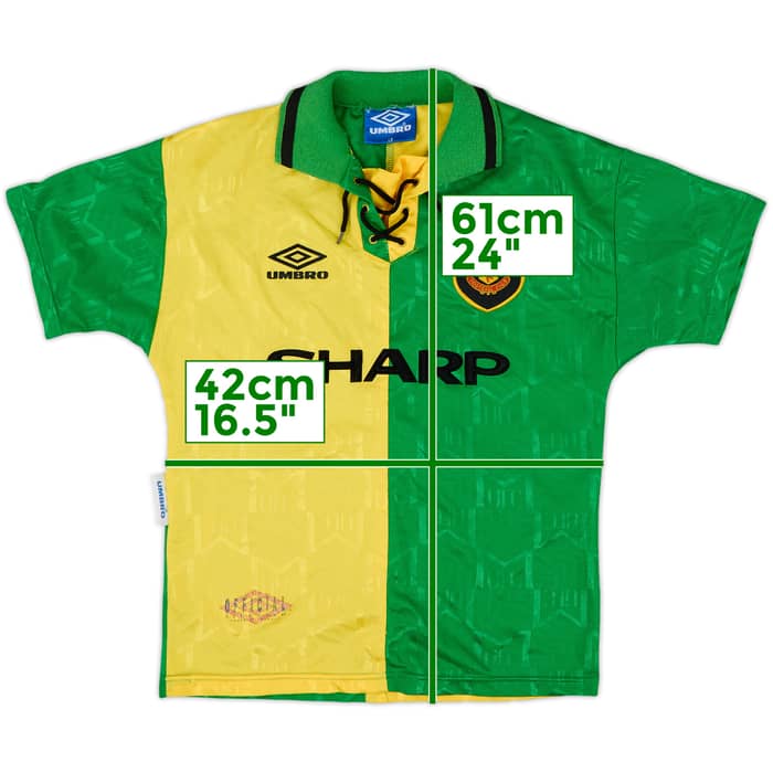 1992-94 Manchester United Third Shirt - 6/10 - (L.Boys)