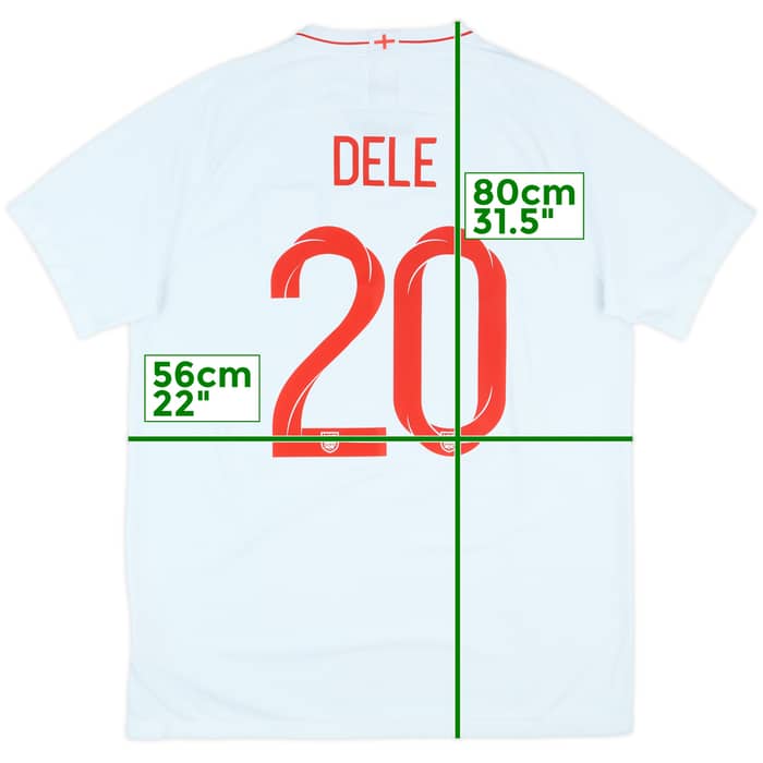2018-19 England Home Shirt Dele #20 - 8/10 - (XL)
