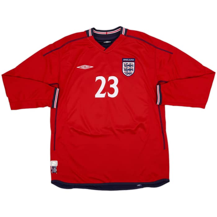 2002-04 England Away L/S Shirt Rooney #23 - 9/10 - (L)