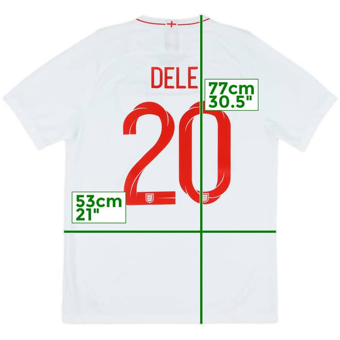 2018-19 England Home Shirt Dele #20 - 8/10 - (L)