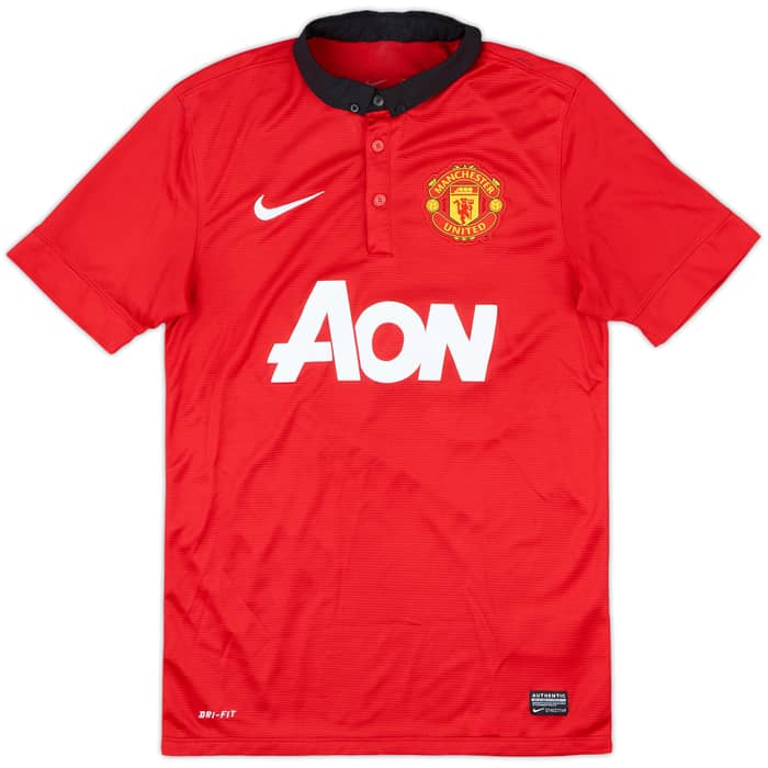 2013-14 Manchester United Home Shirt Vidic #15 - 8/10 - (S)