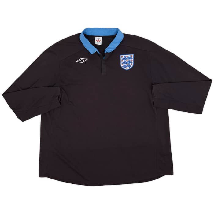 2011-12 England Away L/S Shirt - 8/10 - (4XL)