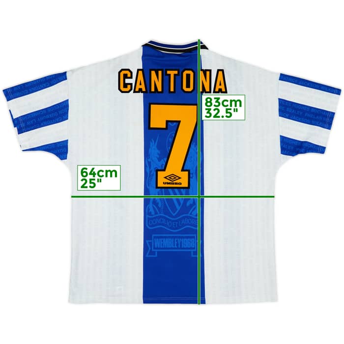 1994-96 Manchester United Third Shirt Cantona #7 - 10/10 - (XXL)