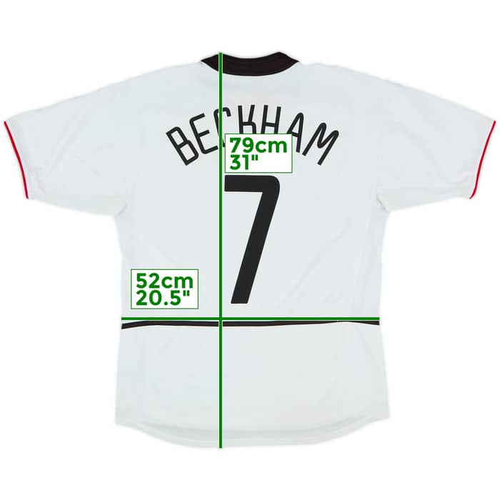 2002-03 Manchester United Away Shirt Beckham #7 - 7/10 - (M)