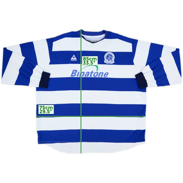 2003-05 QPR Home L/S Shirt - 8/10 - (3XL)