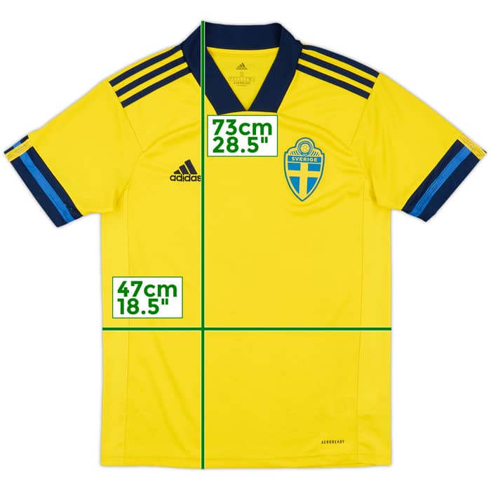 2020-21 Sweden Home Shirt - 9/10 - (S)