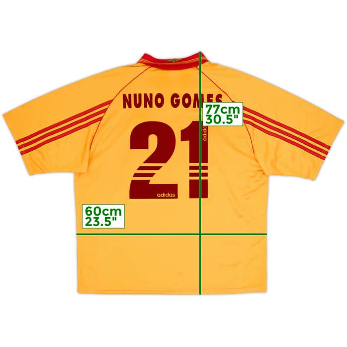 Camiseta de visitante del Benfica 1998-99 Nuno Gomes #21 - 10/10 - (XL)