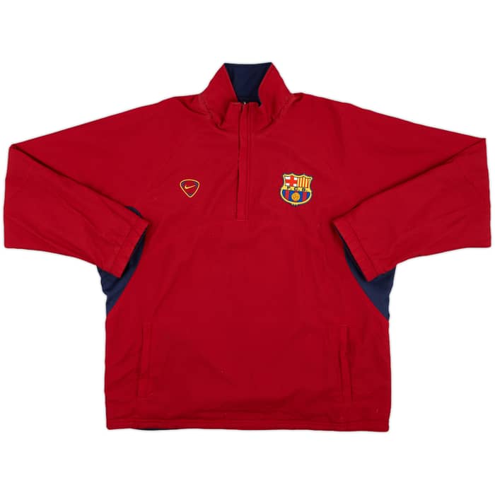 2000-02 Barcelona Nike Reversible 1/4 Zip Drill Top - 8/10 - (M)