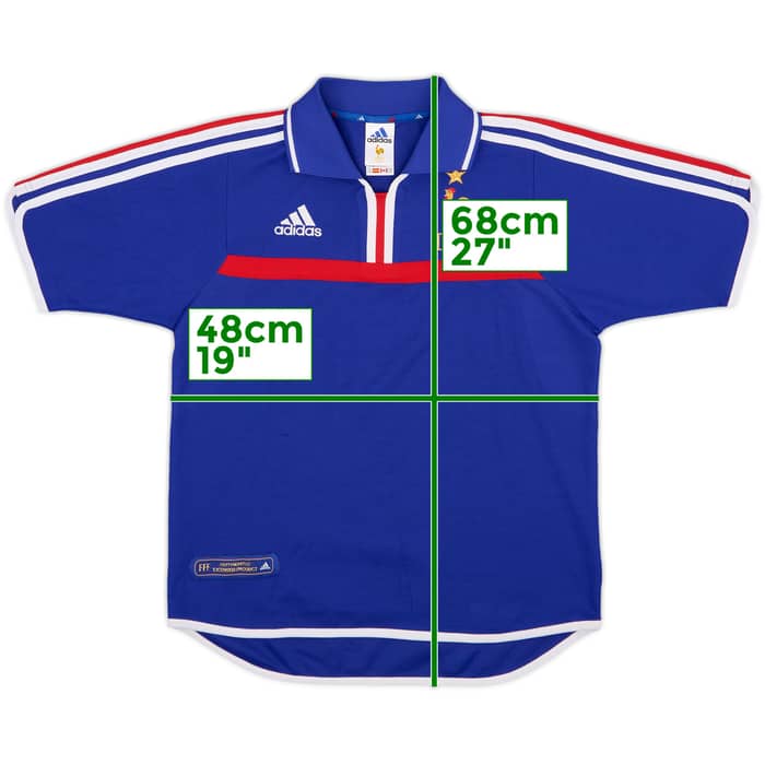2000-02 France Home Shirt - 8/10 - (Y)