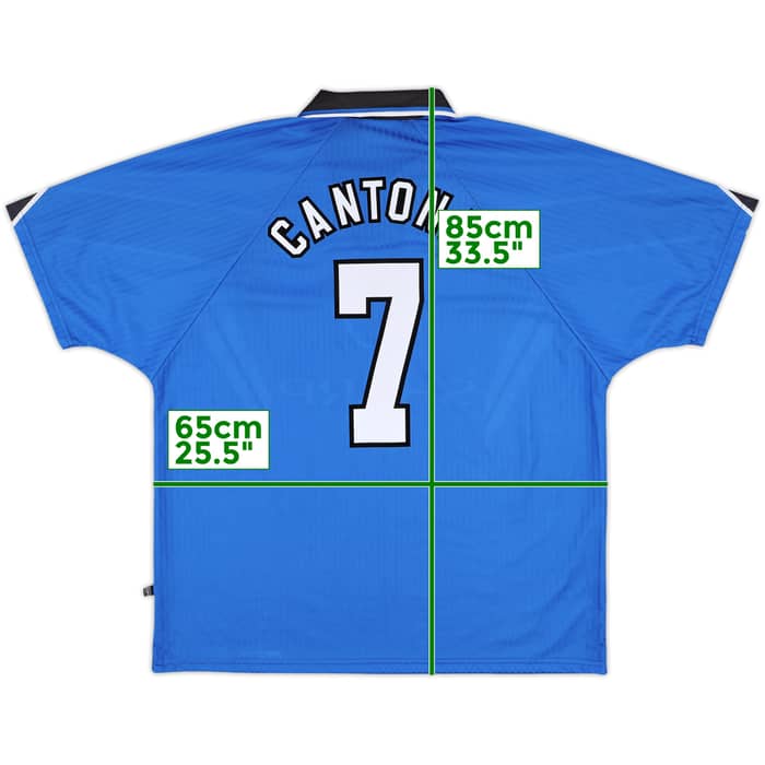 1996-98 Manchester United Third Shirt Cantona #7 - 9/10 - (XXL)