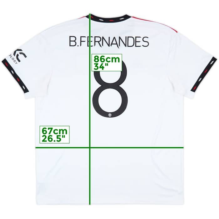 2022-23 Manchester United Away Shirt B.Fernandes #8 - 9/10 - (XXL)
