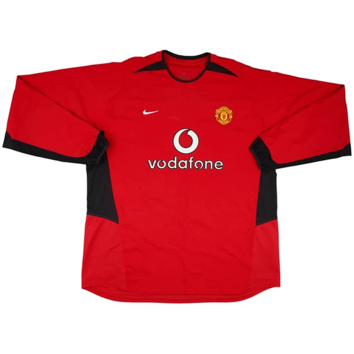 2002-04 Manchester United Home L/S Shirt Ronaldo #7 - 9/10 - (XXL)