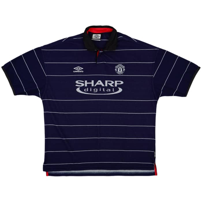 1999-00 Manchester United Away Shirt Solskjaer #20 - 9/10 - (XXL)