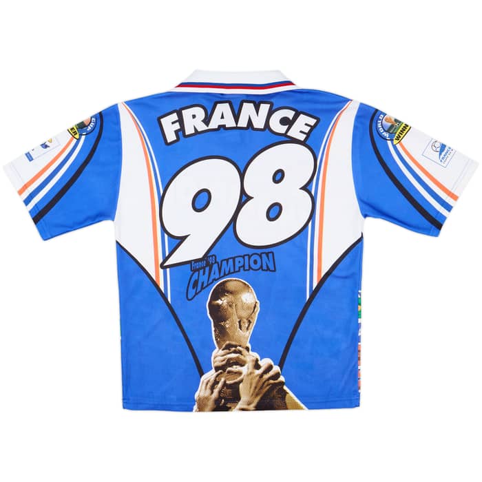 1998 France World Cup 'Champion' Graphic Shirt - 9/10 - (M)