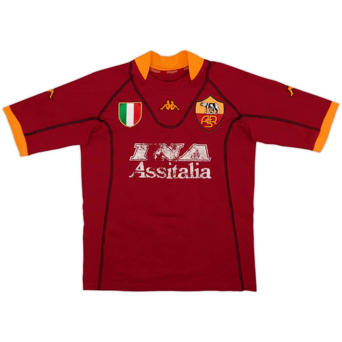 2001-02 Roma Home Shirt - 4/10 - (S)