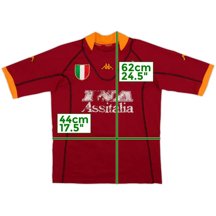 2001-02 Roma Home Shirt - 4/10 - (S)