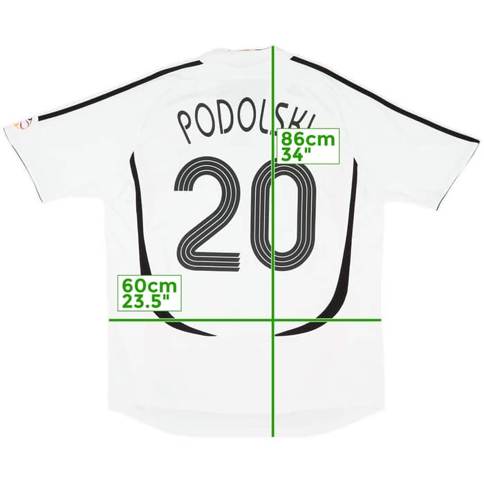 2005-07 Germany Home Shirt Podolski #20 - 9/10 - (XL)