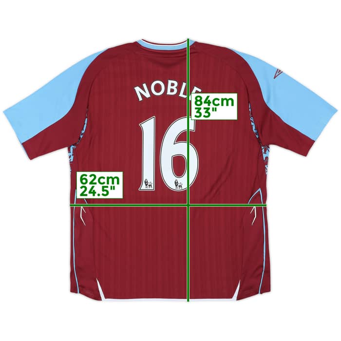2007-08 West Ham Home Shirt Noble #16 - 6/10 - (XXL)