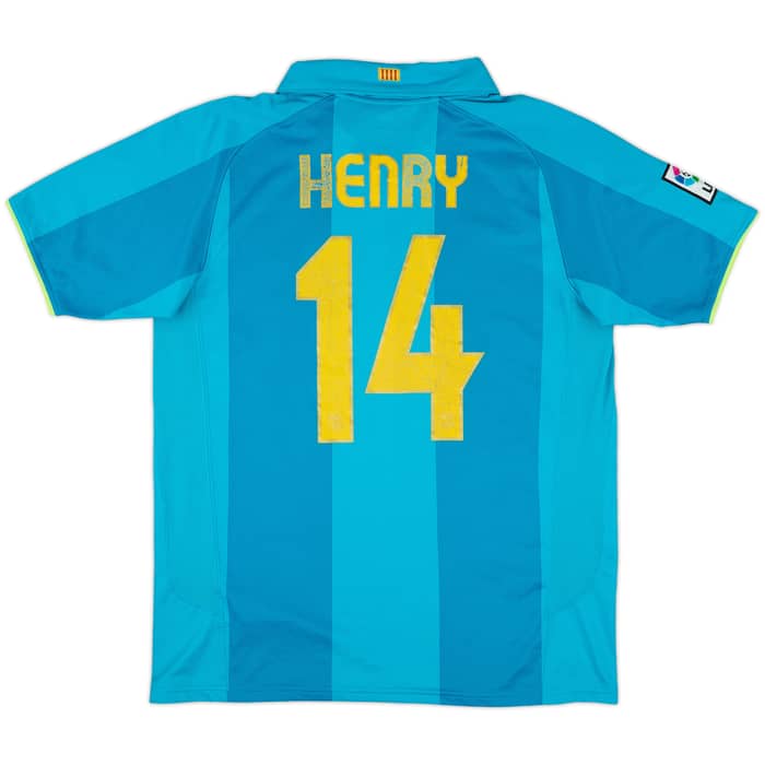 2007-09 Barcelona Away Shirt Henry #14 - 5/10 - (M)