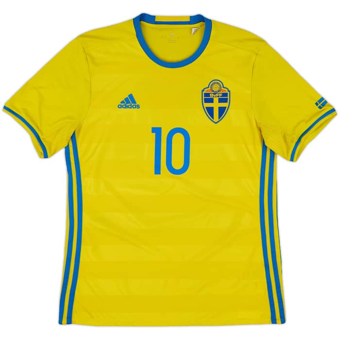 2016-17 Sweden Home Shirt Ibrahimovic #10 - 6/10 - (M)