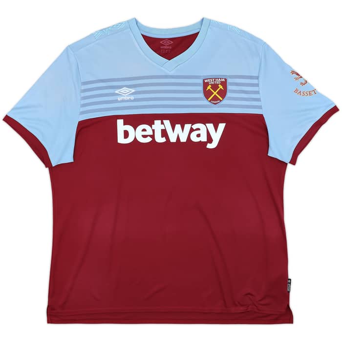 2019-20 West Ham Home Shirt Noble #16 - 9/10 - (3XL)