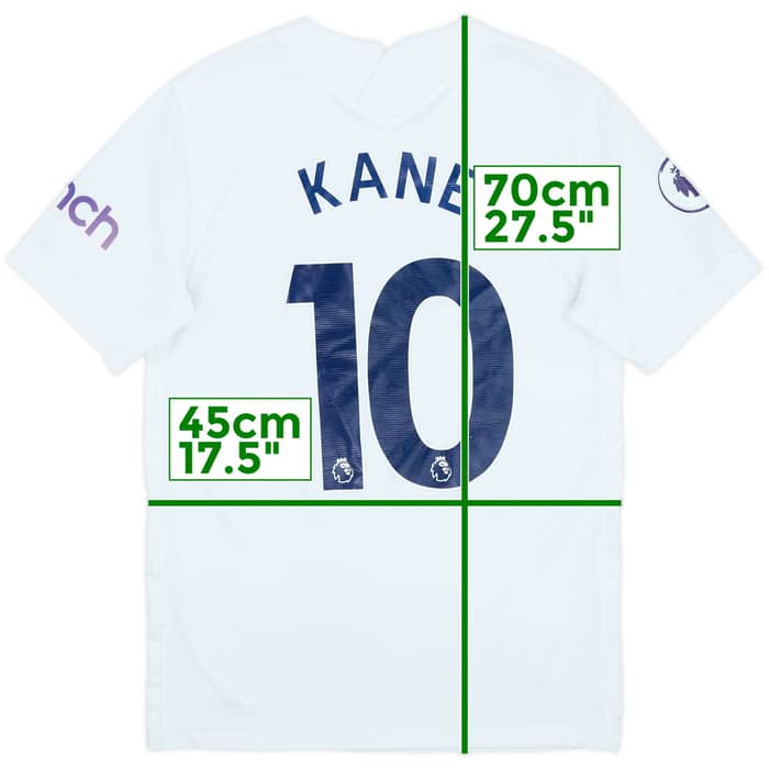 2021-22 Tottenham Home Shirt Kane #10 - 8/10 - (S)