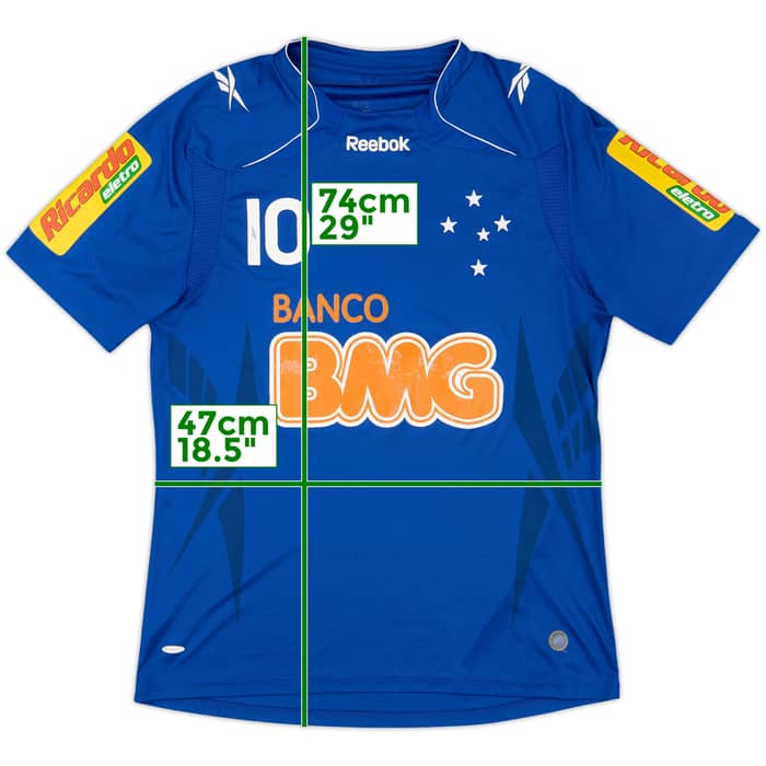 2010 Cruzeiro Home Shirt #10 - 7/10 - (M)