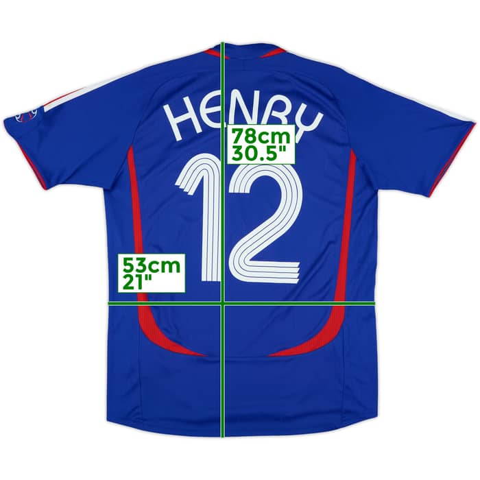 2006-07 France Home Shirt Henry #12 - 9/10 - (M)