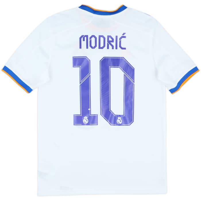 2021-22 Real Madrid Home Shirt Modric #10 - 8/10 - (XL.Boys)