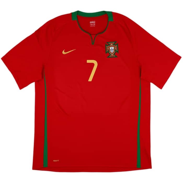 2008-10 Portugal Home Shirt Ronaldo #7 - 8/10 - (XL)