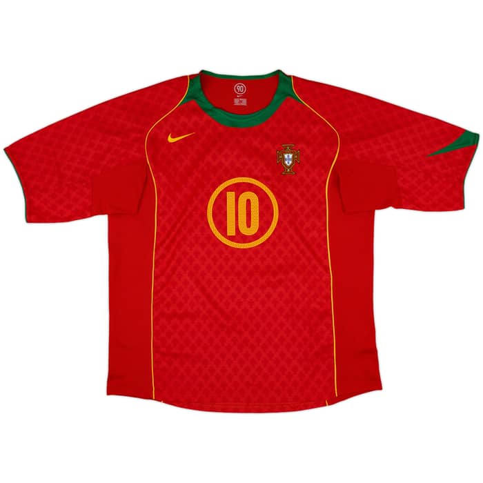 2004-06 Portugal Home Shirt Rui Costa #10 - 10/10 - (XL)
