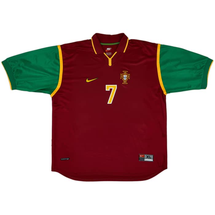 1999-00 Portugal Home Shirt Figo #7 - 10/10 - (XL)
