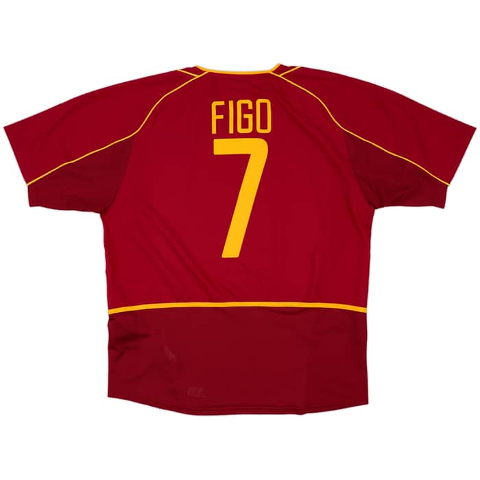 2002-04 Portugal Home Shirt Figo #7 - 10/10 - (L)