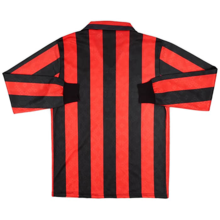 1989-90 AC Milan Home L/S Shirt - 7/10 - (M)