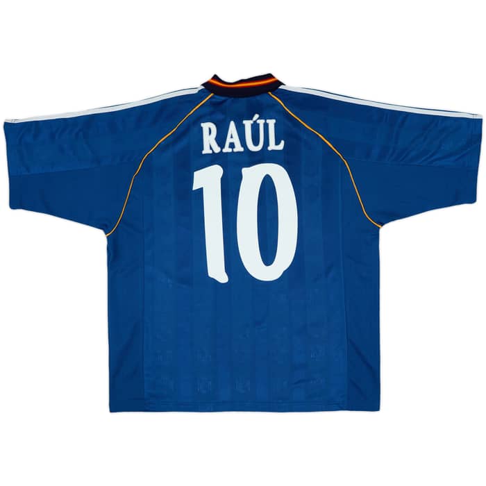 1999-00 Spain Away Shirt Raul #10 - 10/10 - (XL)