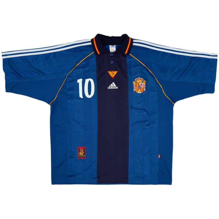 1999-00 Spain Away Shirt Raul #10 - 10/10 - (XL)