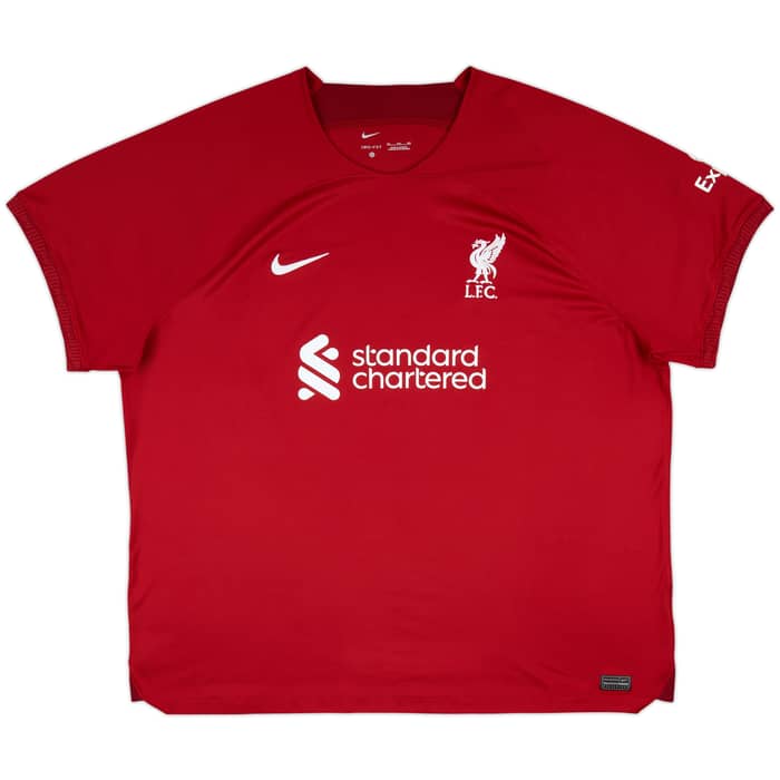 2022-23 Liverpool Home Shirt Virgil #4 - 9/10 - (3XL)