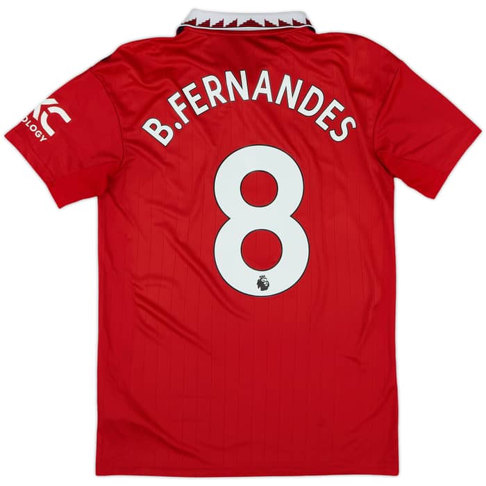 2022-23 Manchester United Home Shirt B.Fernandes #8 - 8/10 - (S)