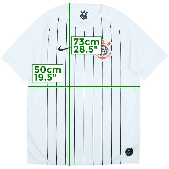 2019 Corinthians Home Shirt - 9/10 - (L)