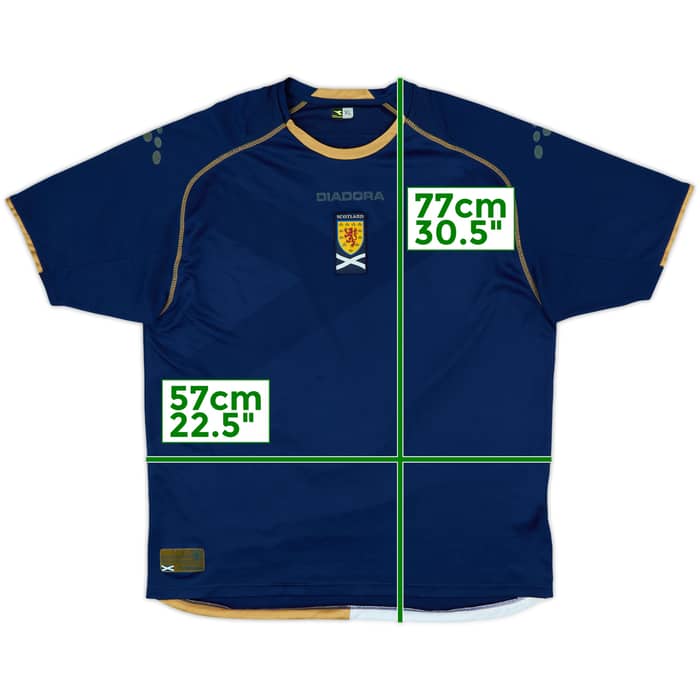 2007-08 Scotland Home Shirt - 6/10 - (XL)