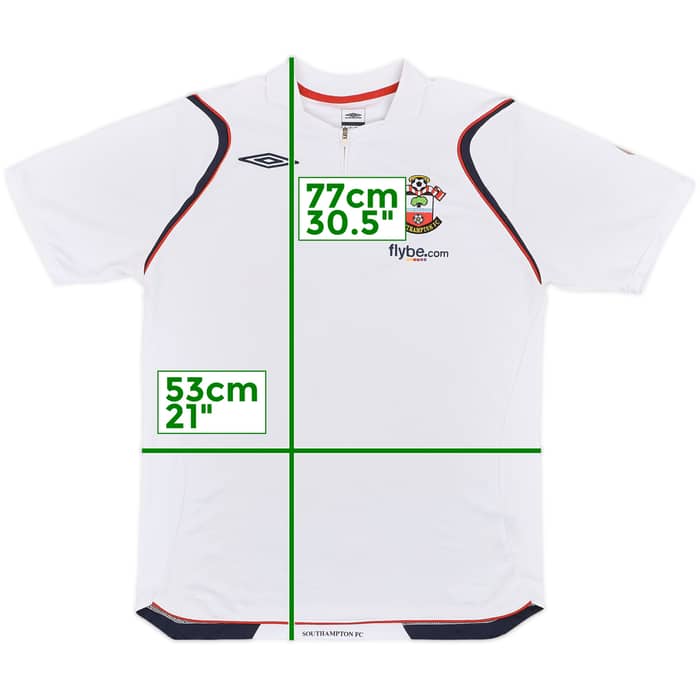 2008-09 Southampton Umbro 1/4 Zip Polo Shirt - 7/10 - (M)