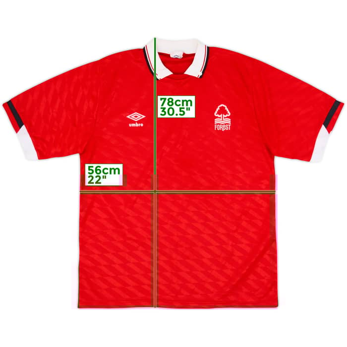 1988-90 Nottingham Forest Home Shirt - 10/10 - (L)