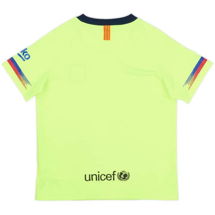 2018-19 Barcelona Away Shirt - 8/10 - (6-7 Years)