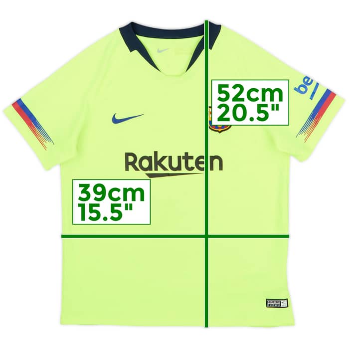 2018-19 Barcelona Away Shirt - 8/10 - (6-7 Years)