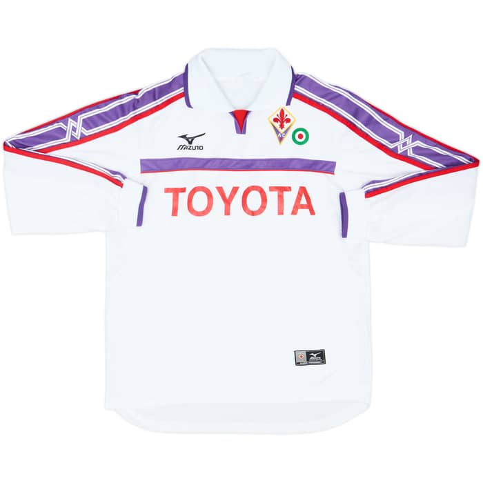 2001-02 Fiorentina Away L/S Shirt & Shorts - 6/10 - (M)