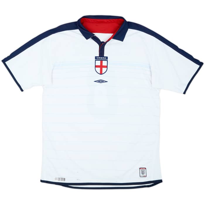 2003-05 England Home Shirt Scholes #8 - 5/10 - (L)