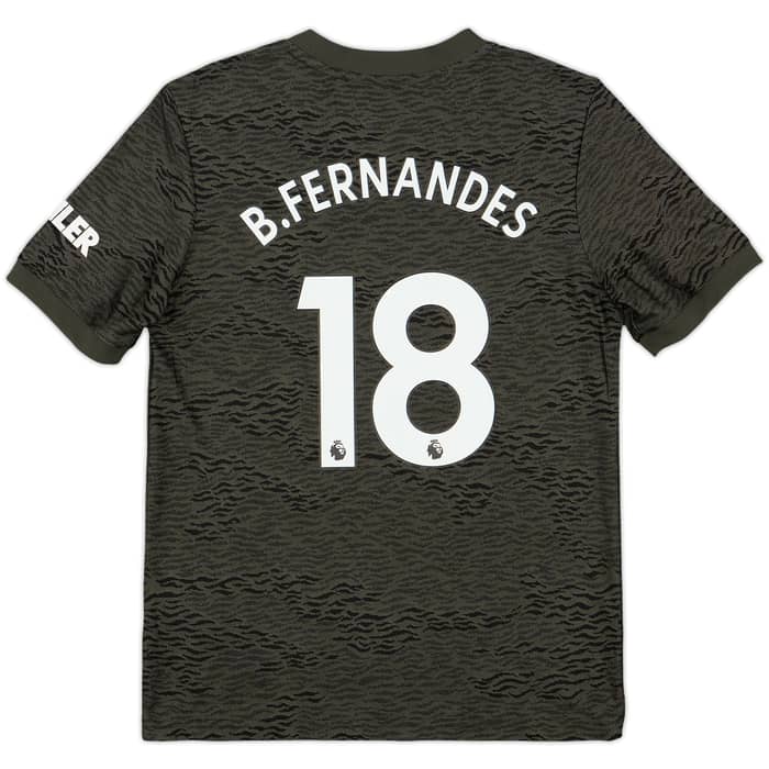 2020-21 Manchester United Away Shirt B.Fernandes #18 - 10/10 - (M.Boys)