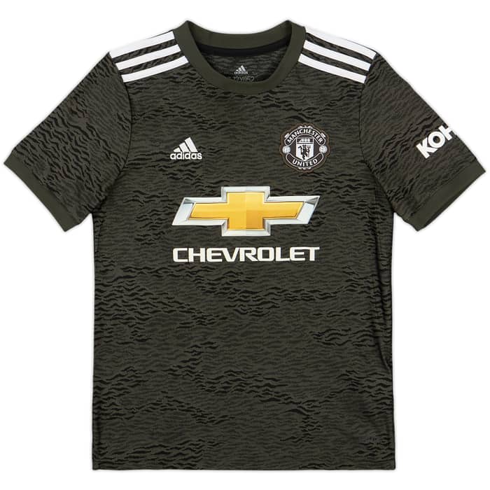2020-21 Manchester United Away Shirt B.Fernandes #18 - 10/10 - (M.Boys)